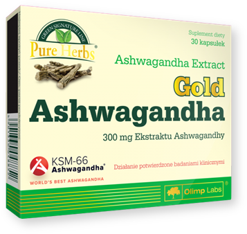 Olimp Gold Ashwagandha (Ashwagandha Premium), kapsułki, 30 szt.