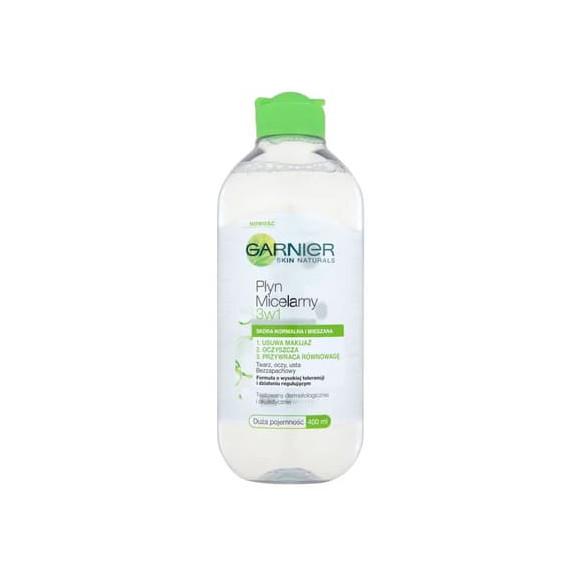 Garnier Skin Naturals, płyn micelarny 3w1, skóra normalna i mieszana, 400 ml Garnier Skin Naturals, płyn micelarny 3w1, skóra normalna i mieszana, 400 ml - zdjęcie produktu
