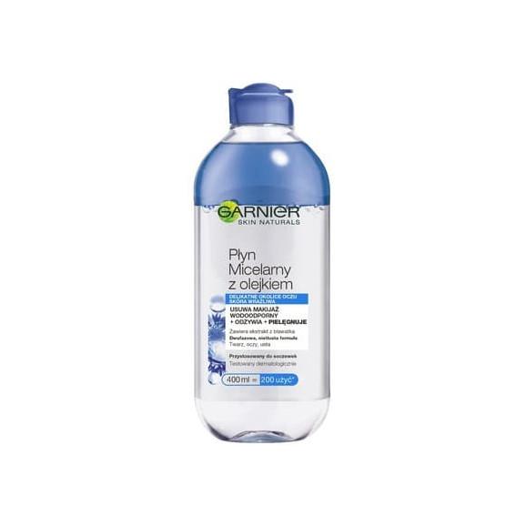 Garnier Skin Naturals, płyn micelarny z ekstraktem z bławatka, 400 ml Garnier Skin Naturals, płyn micelarny z ekstraktem z bławatka, 400 ml - zdjęcie produktu