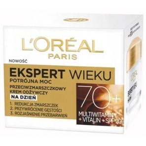 L’Oreal Paris Ekspert Wieku 70+, krem przeciwzmarszczkowy odżywczy na dzień, 50 ml - zdjęcie produktu