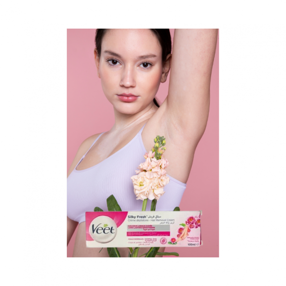 Veet Silky Fresh, krem do depilacji do skóry normalnej, 100 ml - zdjęcie produktu