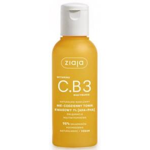 Ziaja Witamina C.B3 Niacynamid, nie-codzienny tonik kwasowy 1% [AHA+PHA], 120 ml - zdjęcie produktu