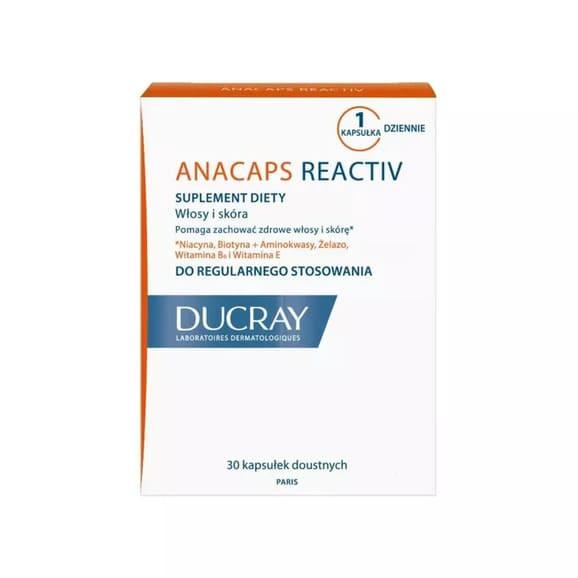 Ducray Anacaps Reactiv, kapsułki, 30 szt. Ducray Anacaps Reactiv, kapsułki, 30 szt. - zdjęcie produktu