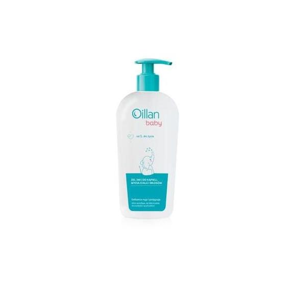 Oillan Baby, żel do mycia ciała i włosów 3w1, 750 ml Oillan Baby, żel do mycia ciała i włosów 3w1, 750 ml - zdjęcie produktu
