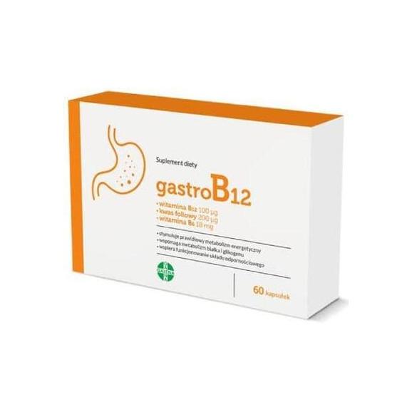 GastroB12, kapsułki, 60 szt. GastroB12, kapsułki, 60 szt. - zdjęcie produktu