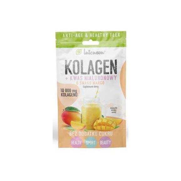 Intenson Kolagen + Kwas hialuronowy, smak mango, proszek, 10,9 g Intenson Kolagen + Kwas hialuronowy, smak mango, proszek, 10,9 g - zdjęcie produktu