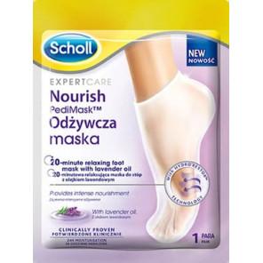 Scholl PediMask, odżywcza maska do stóp z olejkiem lawendowym, 1 para - zdjęcie produktu
