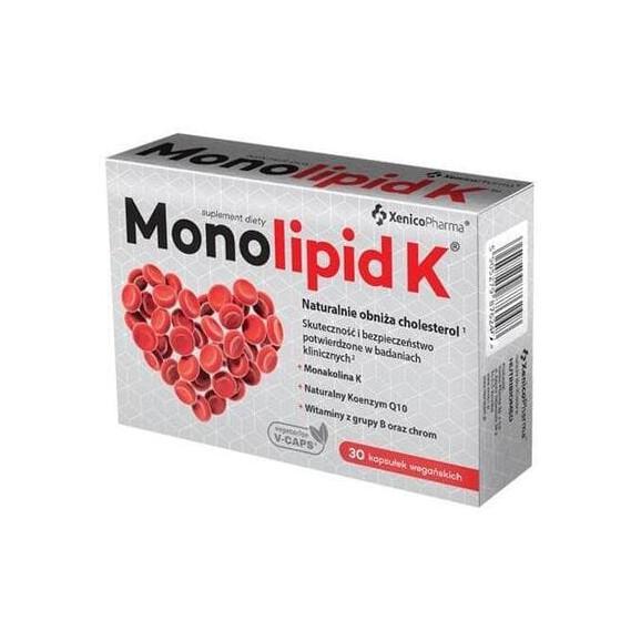 Monolipid K, kapsułki wegańskie, 30 szt. Monolipid K, kapsułki wegańskie, 30 szt. - zdjęcie produktu