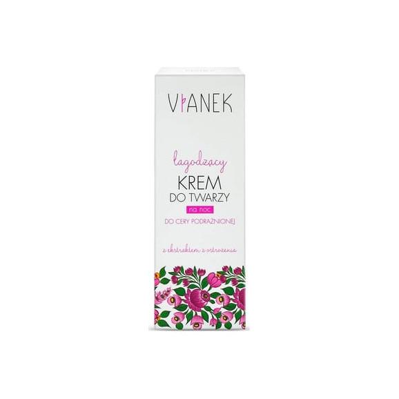 Vianek, łagodzący krem do twarzy z ekstraktem ostrożenia, 50 ml Vianek, łagodzący krem do twarzy z ekstraktem ostrożenia, 50 ml - zdjęcie produktu