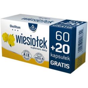 OleoVitum Wiesiołek, kapsułki 60 + 20 szt. - zdjęcie produktu