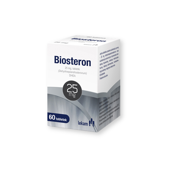 Biosteron, 25 mg, tabletki, 60 szt. Biosteron, 25 mg, tabletki, 60 szt. - zdjęcie produktu