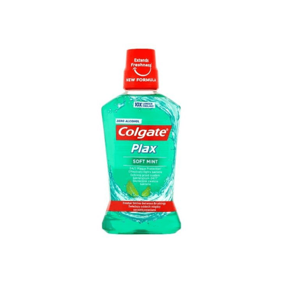 Colgate Plax Soft Mint, płyn do płukania jamy ustnej, 500 ml Colgate Plax Soft Mint, płyn do płukania jamy ustnej, 500 ml - zdjęcie produktu