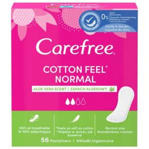 Carefree Cotton Feel Normal Aloe, wkładki higieniczne, 56 szt. - zdjęcie produktu