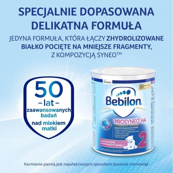 Bebilon Prosyneo HA Hydrolyzed Advance 2, mleko następne, po 6 miesiącu, 400 g x 4 szt. - zdjęcie produktu