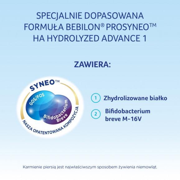 Bebilon Prosyneo HA Hydrolyzed Advance 1, mleko początkowe, od urodzenia, 400 g x 4 - zdjęcie produktu