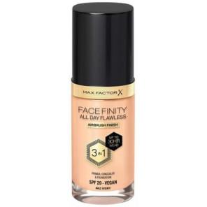 Max Factor Facefinity All Day Flawless 3w1, podkład do twarzy, N42 Ivory, 30 ml - zdjęcie produktu