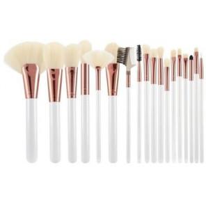 MIMO, zestaw pędzli do makijażu, białe, 18 szt. - zdjęcie produktu