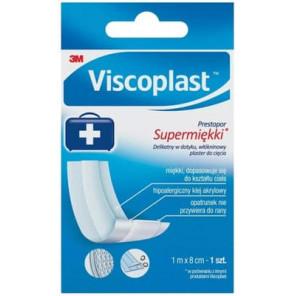 Viscoplast Prestopor, supermiękki plaster do cięcia z opatrunkiem, 1 m x 8 cm, 1 szt. - zdjęcie produktu