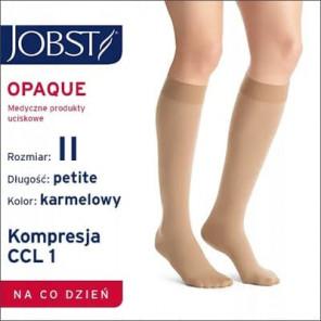 JOBST Opaque, podkolanówki zamknięte palce, CCL1, karmelowe, rozmiar II, 1 para - zdjęcie produktu