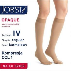 JOBST Opaque, podkolanówki zamknięte palce, CCL1, karmelowe, rozmiar IV, 1 para - zdjęcie produktu