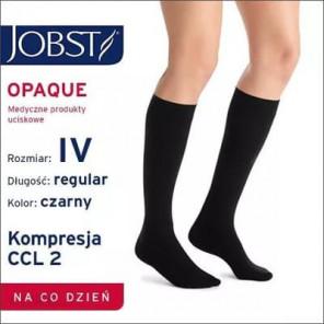 JOBST Opaque, podkolanówki zamknięte palce, CCL2, czarne, rozmiar IV, 1 para - zdjęcie produktu