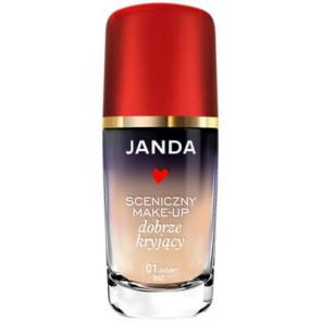 Janda Sceniczny Make-Up dobrze kryjący, podkład do twarzy, 01 Jasny beż, 30 ml - zdjęcie produktu