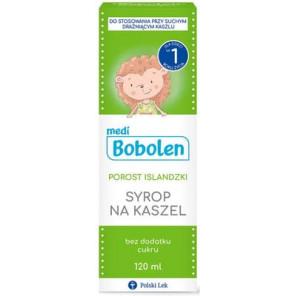 Bobolen Porost Islandzki, syrop na suchy kaszel, 120 ml - zdjęcie produktu