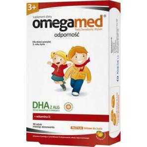 Omegamed Odporność 3+, DHA z alg, dla dzieci powyżej 3 lat, pastylki żelowe, 30 szt. - zdjęcie produktu