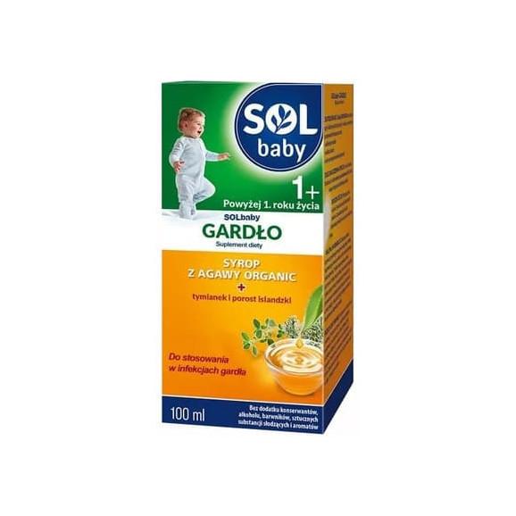 Solbaby Gardło, syrop dla dzieci powyżej 1 roku życia, 100 ml Solbaby Gardło, syrop dla dzieci powyżej 1 roku życia, 100 ml - zdjęcie produktu