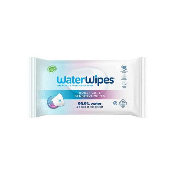 WaterWipes BIO Adult Care XL, chusteczki nawilżane wodne, 30 szt. WaterWipes BIO Adult Care XL, chusteczki nawilżane wodne, 30 szt. - zdjęcie produktu