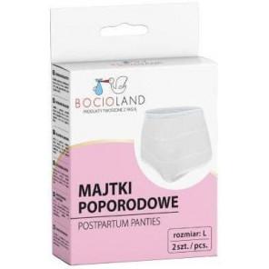 Bocioland, majtki poporodowe siateczkowe, rozmiar L, 2 szt. - zdjęcie produktu