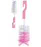 Bocioland, szczotka do mycia butelek i smoczków, zestaw różowy, 1 szt. Bocioland, szczotka do mycia butelek i smoczków, zestaw różowy, 1 szt. - zdjęcie produktu