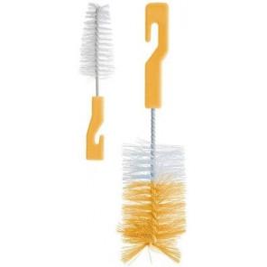 Bocioland, szczotka do mycia butelek i smoczków, zestaw pomarańczowy, 1 szt. - zdjęcie produktu