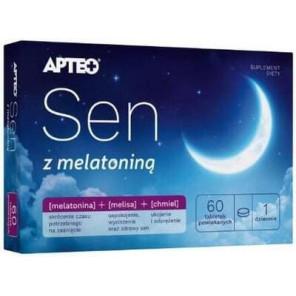 Apteo Sen z melatoniną, tabletki, 60 szt. - zdjęcie produktu