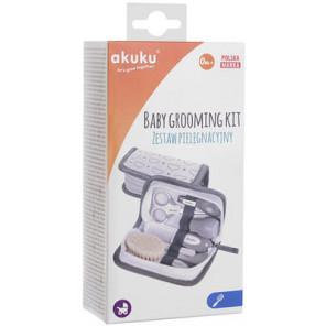 Akuku, zestaw pielęgnacyjny dla niemowląt, szary, 1 szt. - zdjęcie produktu