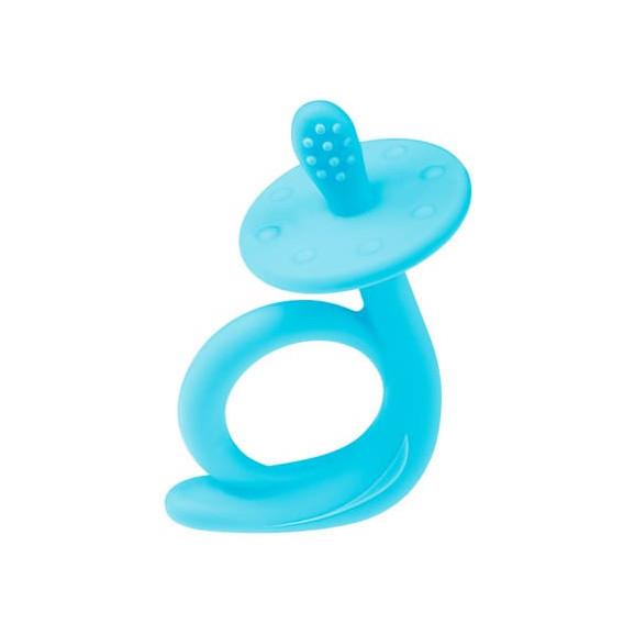 Akuku, gryzak silikonowy, ślimak niebieski, 1 szt. Akuku, gryzak silikonowy, ślimak niebieski, 1 szt. - zdjęcie produktu