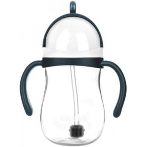 Akuku, bidon ze słomką z odważnikiem, niebiesko-szary, 280 ml - zdjęcie produktu