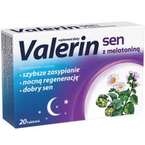 Valerin Sen z melatoniną, tabletki, 20 szt. - zdjęcie produktu