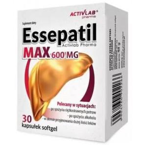 Essepatil Max 600 mg, kapsułki, 30 szt. - zdjęcie produktu