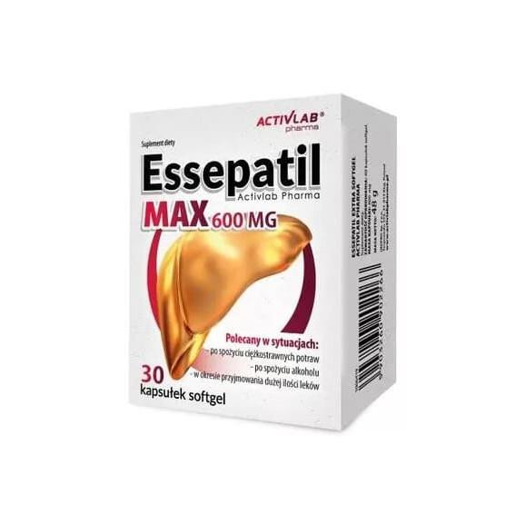 Essepatil Max 600 mg, kapsułki, 30 szt. Essepatil Max 600 mg, kapsułki, 30 szt. - zdjęcie produktu