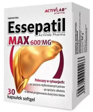 Essepatil Max 600 mg, kapsułki, 30 szt.