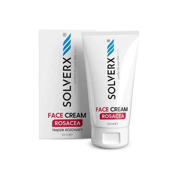 Solverx Rosacea, krem do twarzy, skóra z trądzikiem różowatym, 50 ml Solverx Rosacea, krem do twarzy, skóra z trądzikiem różowatym, 50 ml - zdjęcie produktu