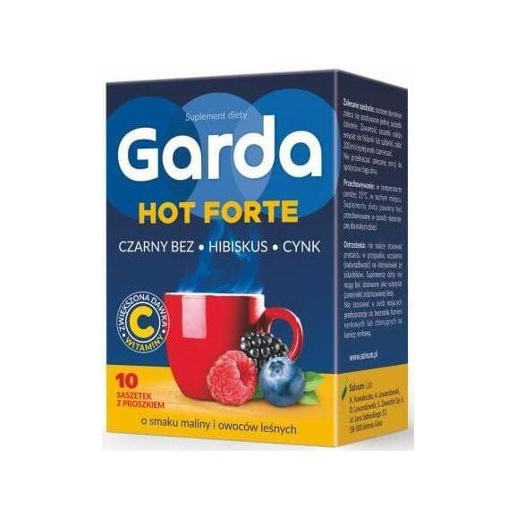 Garda Hot Forte, smak malina, owoce leśne, saszetki, 10 szt. Garda Hot Forte, smak malina, owoce leśne, saszetki, 10 szt. - zdjęcie produktu