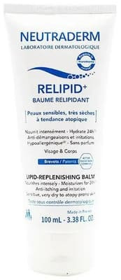 Neutraderm Relipid+, balsam do twarzy i ciała, skóra wrażliwa, bardzo sucha i atopowa, 100 ml