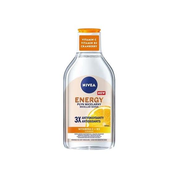 Nivea Energy, płyn micelarny z 3 antyoksydantami, 400 ml Nivea Energy, płyn micelarny z 3 antyoksydantami, 400 ml - zdjęcie produktu
