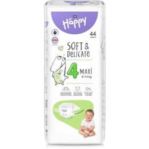 Bella Happy Soft & Delicate, pieluszki, rozmiar 4 Maxi 8-14 kg, 44 szt. - zdjęcie produktu