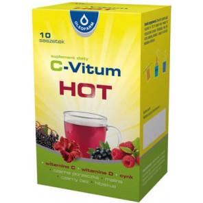 C-Vitum Hot, witamina C + witamina D + cynk, saszetki, 10 szt. - zdjęcie produktu