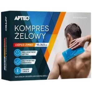 Apteo, kompres żelowy ciepło-zimno, 10 cm x 26,5 cm, 1 szt. - zdjęcie produktu
