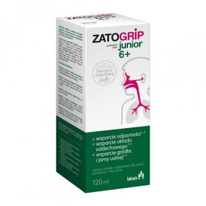 Zatogrip Junior 6+, syrop o smaku malinowym, 120 ml - zdjęcie produktu