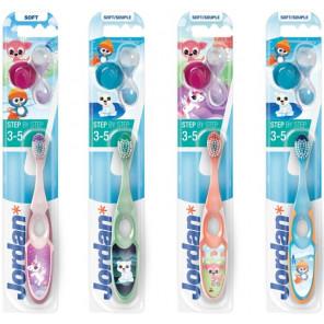 Jordan, szczoteczka do zębów dla dzieci, Step by Step 3-5 lat, soft, 1 szt. - zdjęcie produktu